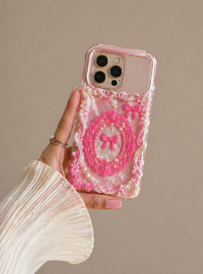 Pearl Duchess Fiyonk Detaylı Telefon Kılıfı